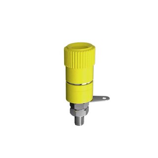 Polklemme 4 mm Gelb