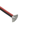 5 m hochflexible Litze AWG 22, 2 polig rot-schwarz, Silikon