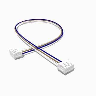 Kabel mit zwei JST ZH Buchsen 1,0 m 3 polig, AWG 28, UL1007