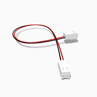 Kabel mit zwei KF 2510 Buchsen 50 cm 2 polig, AWG 26, UL1007