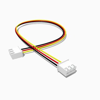 Kabel mit zwei JST XH Buchsen, 3 polig, 20 cm, AWG 24, UL1007