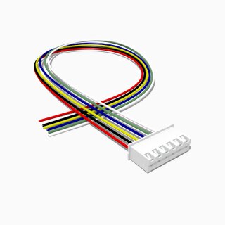 JST XH Buchse mit 30 cm Kabel 6 polig, AWG 24, UL1007