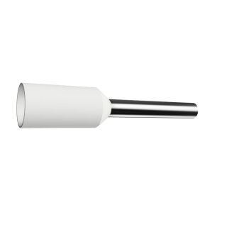 Isolierte Adernendhülsen weiß, 8 mm, 0,5 mm², 100er Pack