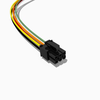Molex Mini-Fit JR Buchse mit 30 cm Kabel, 2x3 polig, AWG 18, UL1007