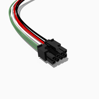 Molex Mini-Fit JR Buchse mit 30 cm Kabel, 2x4 polig, AWG 18, UL1007
