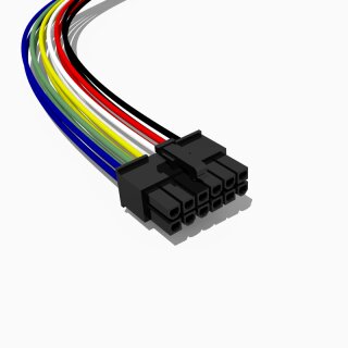 Molex Mini-Fit JR Buchse mit 30 cm Kabel, 2x6 polig, AWG 18, UL1007