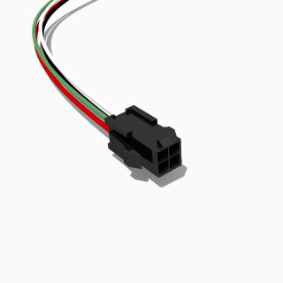 Molex Mini-Fit JR Stecker mit 30 cm Kabel, 2x2 polig, AWG 18, UL1007