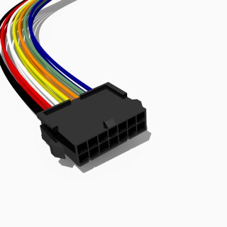 Molex Mini-Fit JR Stecker mit 30 cm Kabel, 2x7 polig, AWG 18, UL1007