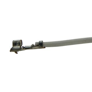 Litze mit einem Crimpkontakt für JST ZH, UL1571, AWG 30, 20 cm, weiß