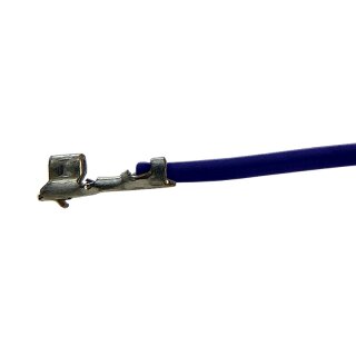 Litze mit einem Crimpkontakt für JST ZH, UL1571, AWG 30, 20 cm, blau