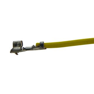 Litze mit einem Crimpkontakt für JST ZH, UL1571, AWG 30, 20 cm, gelb