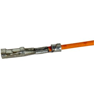 Litze mit einem Crimpkontakt für Harwin M20 Buchse, UL1571, AWG 26, 30 cm, orange